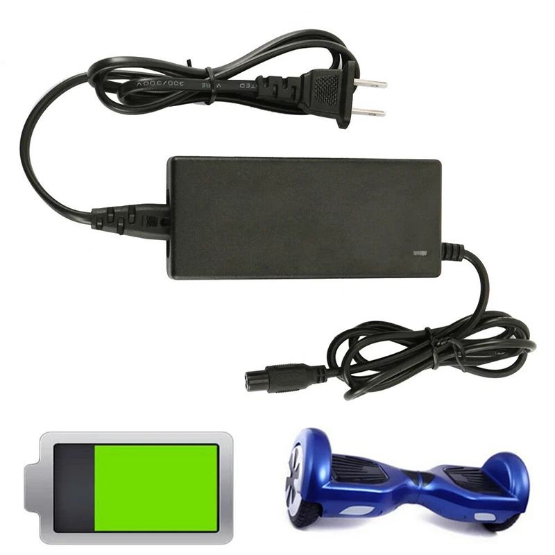 Power Adapter Charger For 2 Wheel 36V Self Balancing Scooter Hoverboard US Plug 42V 2.0A Output