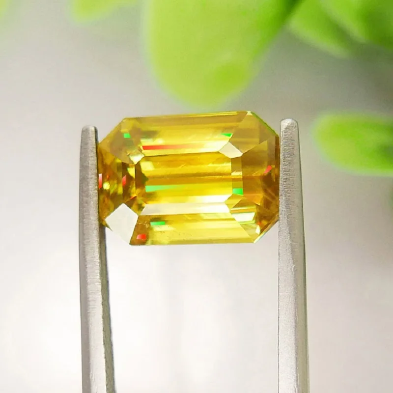 Натуральный драгоценный камень Sphene 7 08 карат 5 А канарский цвет свободный
