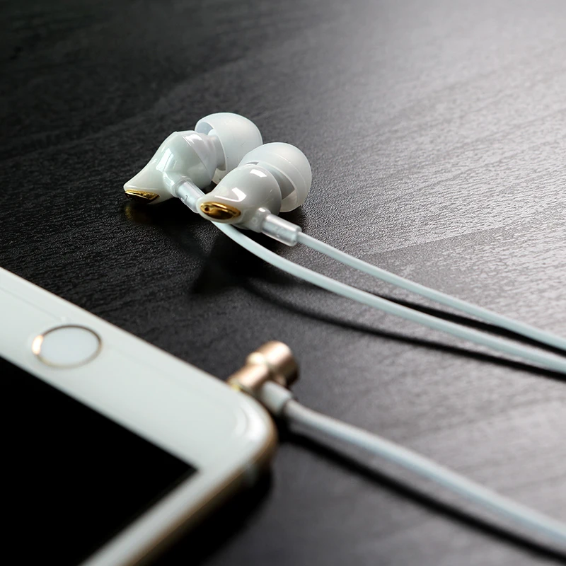 Стереонаушники ROCK In Ear с цирконием лидер продаж гарнитура 3 5 мм для iPhone Samsung