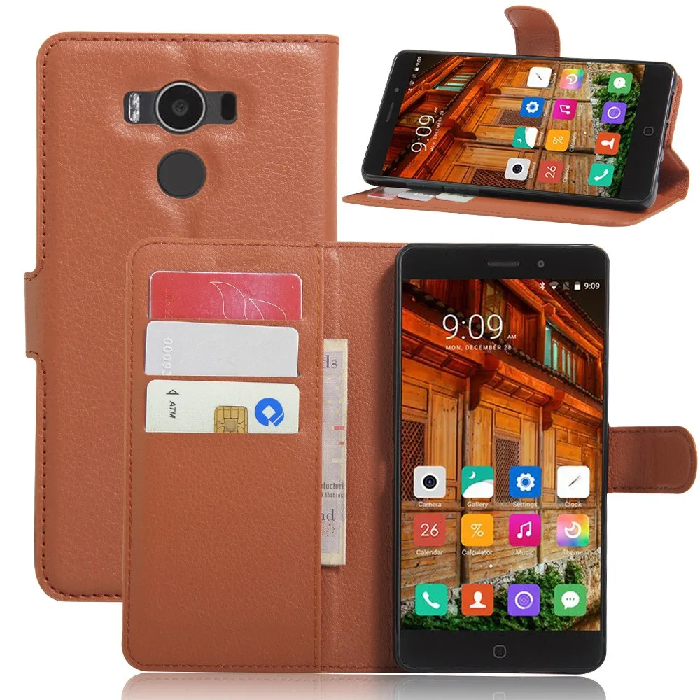 Модный кожаный чехол кошелек личи из искусственной кожи для Elephone P9000 защитный
