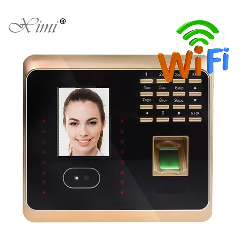 Система распознавания лиц UF100Plus TCP/IP с Wi-Fi и Биометрическим считывателем