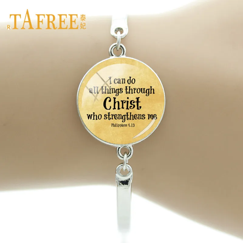 Браслет TAFREE для писания христианство Библия тексты из Матфея 22:37 ' Love The Lord your God с