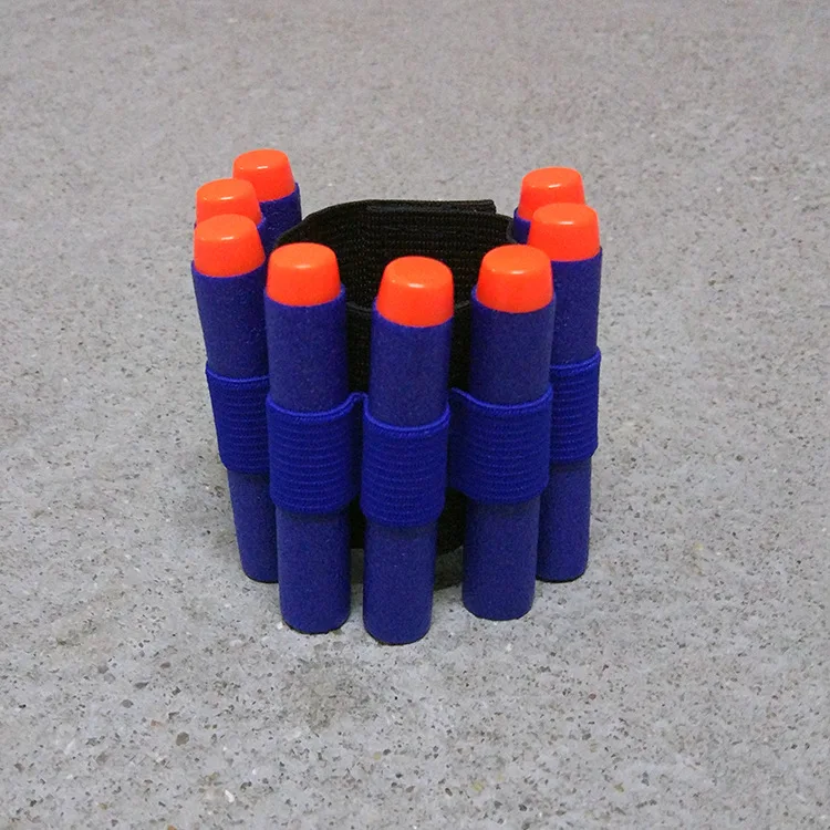 Крутой игрушечный пистолет eva браслет с пулями для Nerf Мягкая Пуля держатель