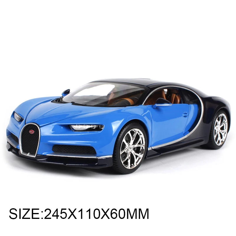 Литая модель автомобиля Bugatti Chiron Roadster BBURAGO 1:18 металлическая игрушка подарок