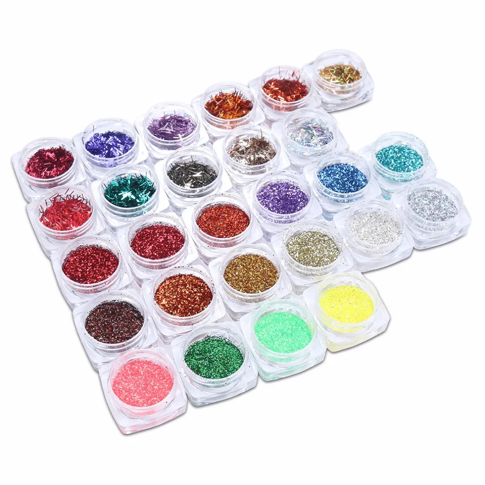 Clavuz Блестящий акриловый лак для украшения ногтей Dip Powder DIY стикер блестящая в УФ