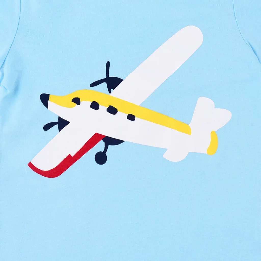 Toddler Baby Boy Kids Plane Tops T-shirt Tee Stripe Short Pants Casual Outfits Newborn Sets 2019 |