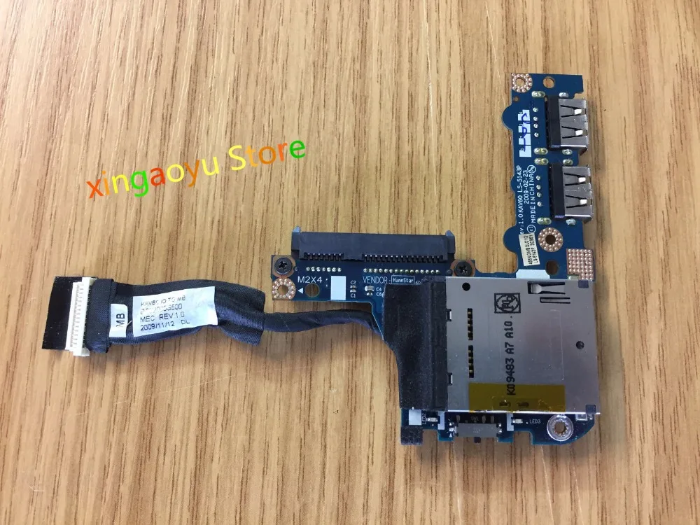 

For Acer Aspire One D250 KAV60 USB Card Reader Hard Drive Connector Board LS-5143P 100% Test ok