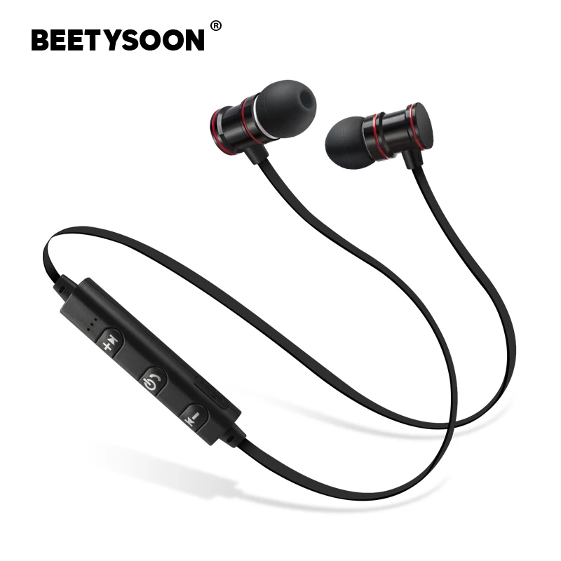 BEETYSOON 2018 новые спортивные наушники Bluetooth Беспроводной работает гарнитура стерео