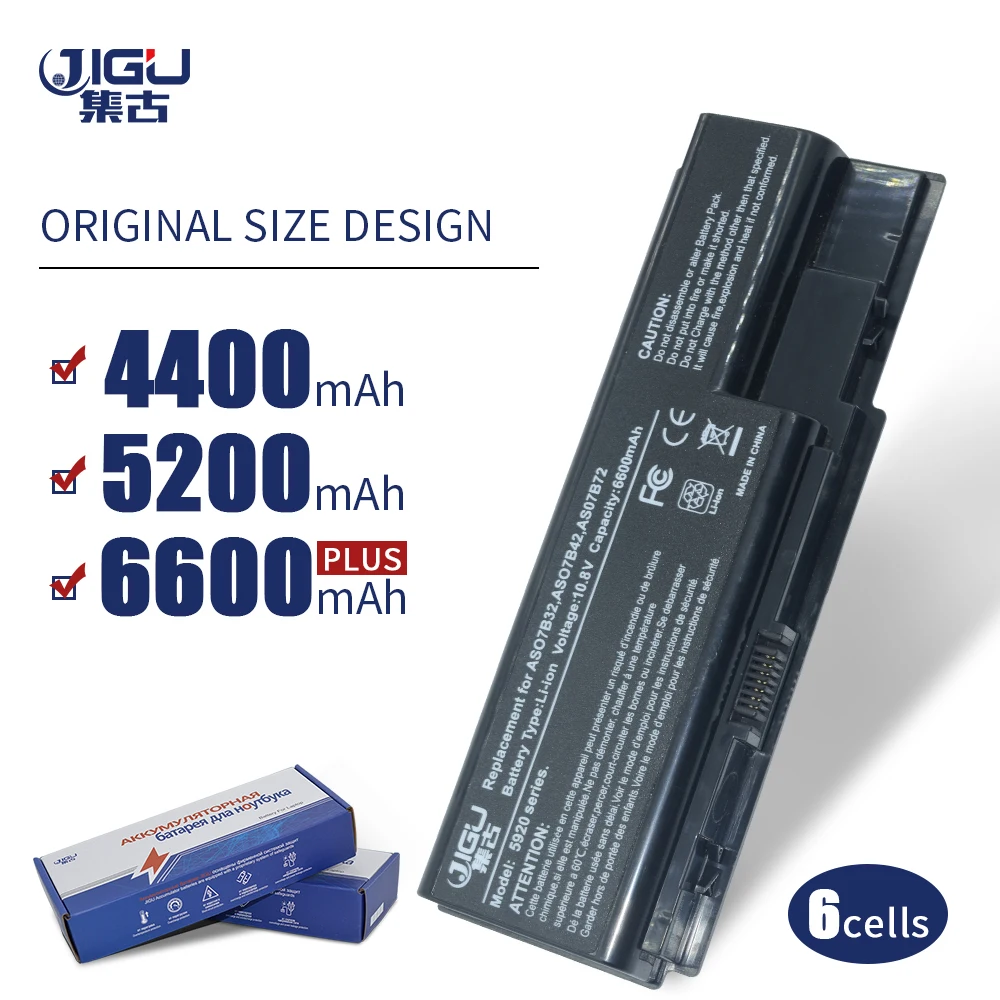 JIGU AS07B31 AS07B32 AS07B41 Battery For Acer Aspire 6935 3935G 7220 7230 7235 7330 7520 7520G 7530 7530G 7535 7540 7720 | Компьютеры и