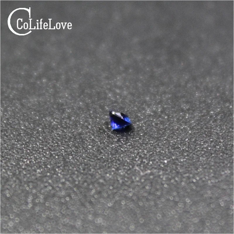 2 мм натуральный сапфир с руланки незакрепленный драгоценный камень для