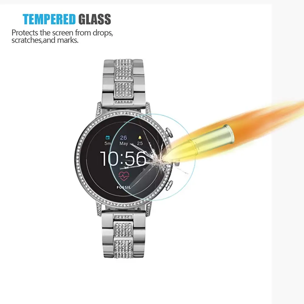 Закаленное стекло для защиты экрана женщин Fossil Gen 4 Q Venture HR | Электроника