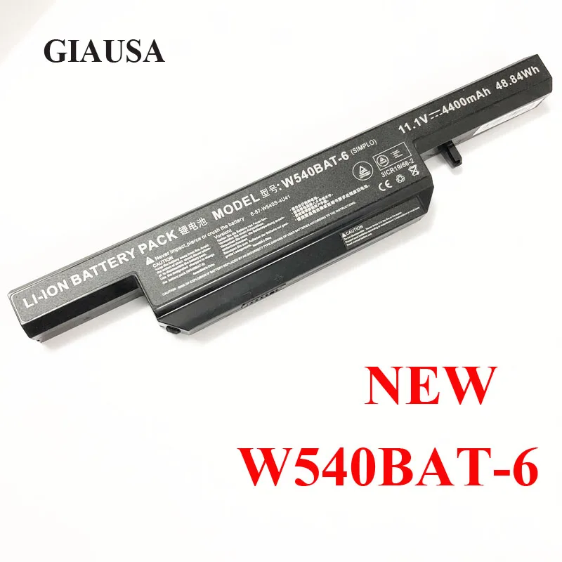 Новый аккумулятор W540 для Clevo Licr19/66 2 6 87 w540s 4w41 W155u W540eu W54eu W550 W550eu W55eu W540BAT