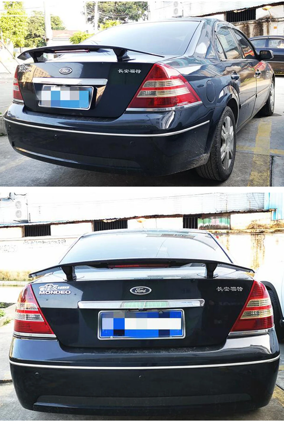 Для Ford Mondeo спойлер 2012- года высокое качество АБС пластик буровая спортивная гоночная машина спойлер для Fusion