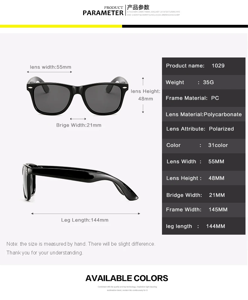 

Fashion Polarized Square Sunglasses Night Vision Men Women Mirror Sun Glasse Luxury Eyewears UV400 Goggles Male