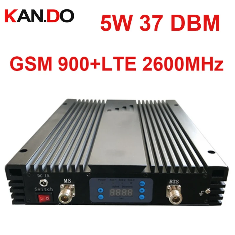Двухдиапазонный репитер AGC/MGC 900 + 2600 МГц 5 Вт 37 дБм 85 дБи GSM 4G усилитель сигнала Lte