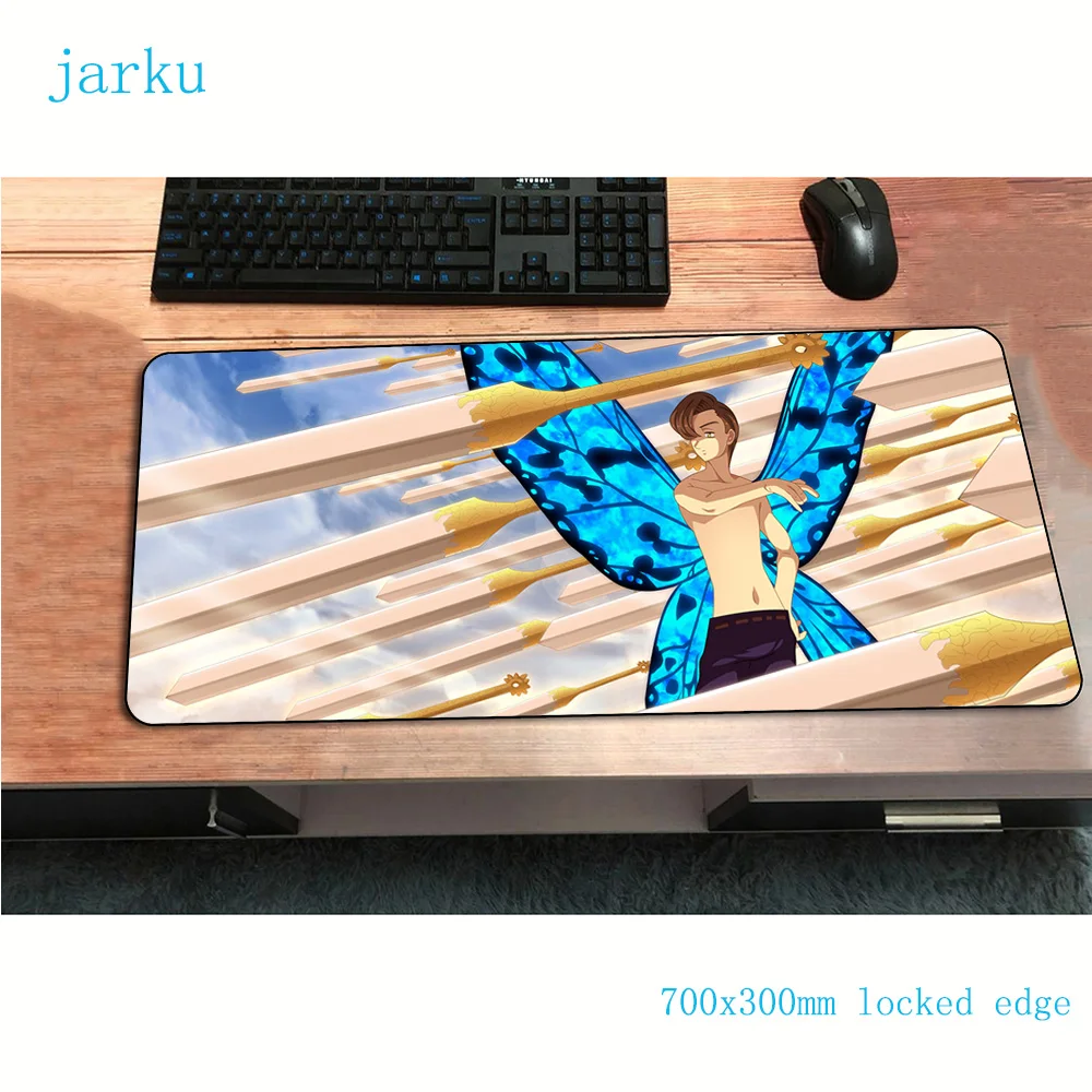

nanatsu no taizai mouse pad 700x300x2mm gaming mousepad anime Personality office notbook desk mat Boy Gift padmouse gamer mats