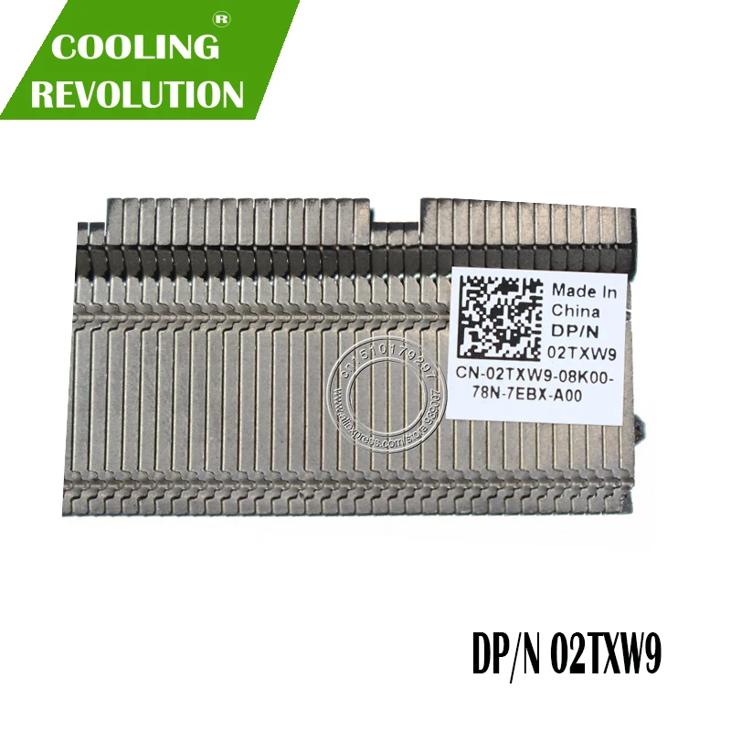 Оригинальный радиатор ЦП для DELL inspiron 15 7560 2TXW9 02TXW9 AT1Q20010F0|cooling fan|fan cooling5 fans |