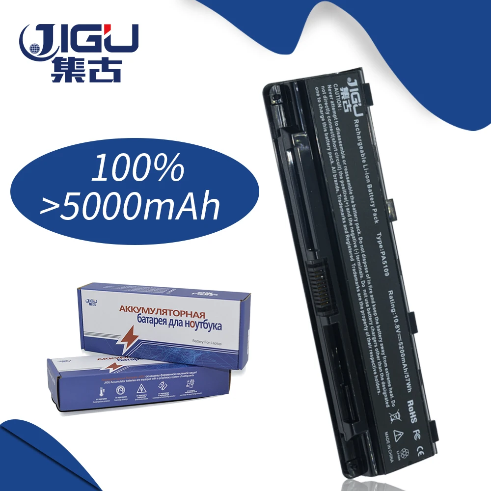 Новая батарея JIGU для ноутбука с 6 ячейками женственная Toshiba C40 C45 C50 Satellite C55 C70 C75