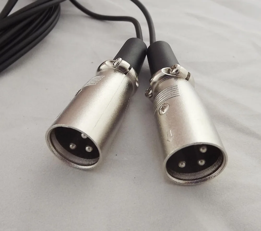 1 шт. 3 5 мм 1/8 &quotПапа стерео TRS аудио к двойному Pin XLR Мужской микро кабель 10 футов|audio