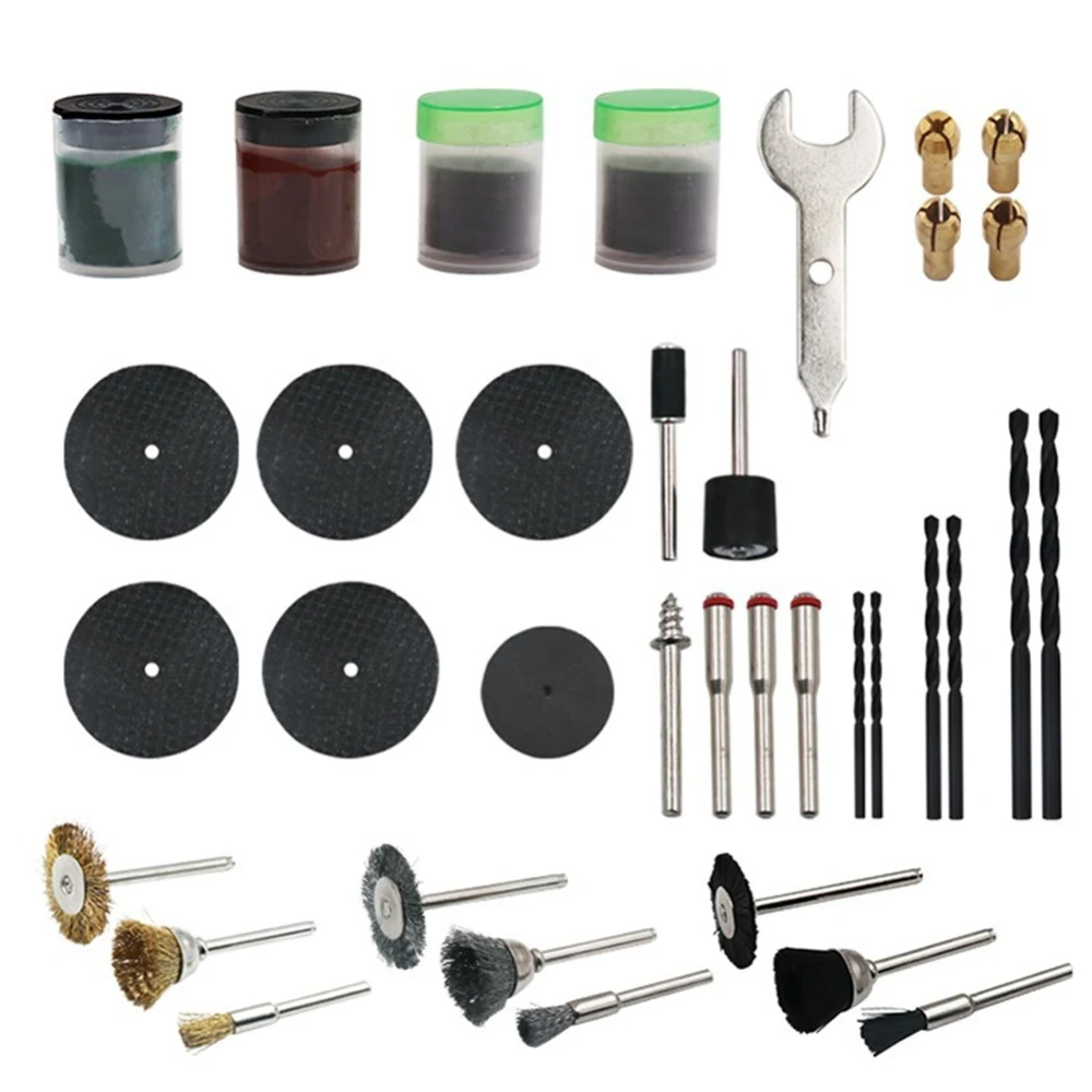 

161pcs Mini Drill Kit Hand Tool Set Electric Sanding Cut Grinding Polish Accessory Bit Rotary Tool Carving Machine Accessory