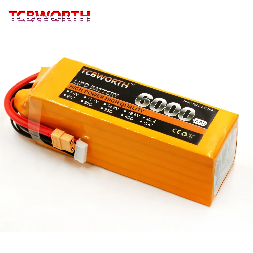 Новые литиевые батареи 6S 22 2 в 6000 мАч 30C 60C RC Drone LiPo аккумулятор для