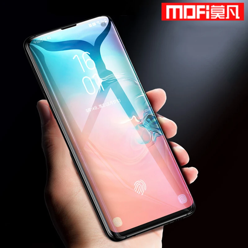 Защита экрана Mofi для Samsung Galaxy S10 Plus закаленное стекло S10e lite + полная защита