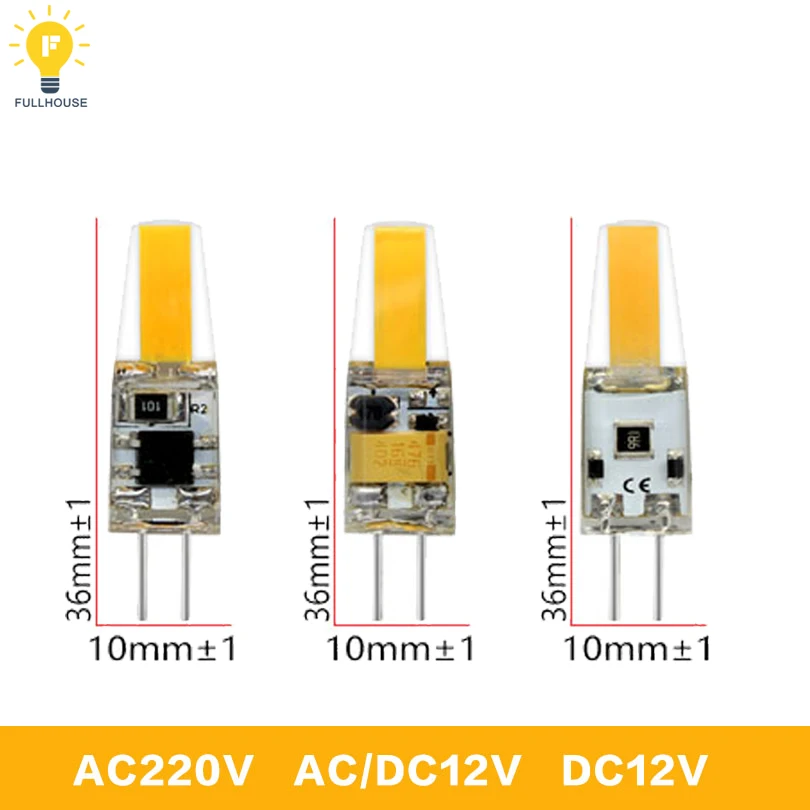 G4 Светодиодная лампа мини с регулируемой яркостью 12 В DC/AC 3 Вт 6 9 LED G9 Светодиодные