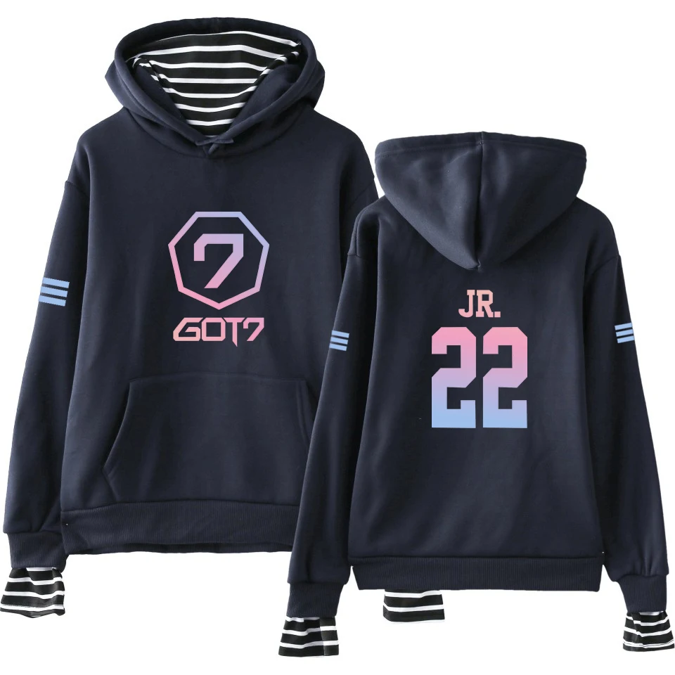 Толстовка LUCKYFRIDAYF GOT7 в стиле Харадзюку свитшот женская и мужская хлопковая