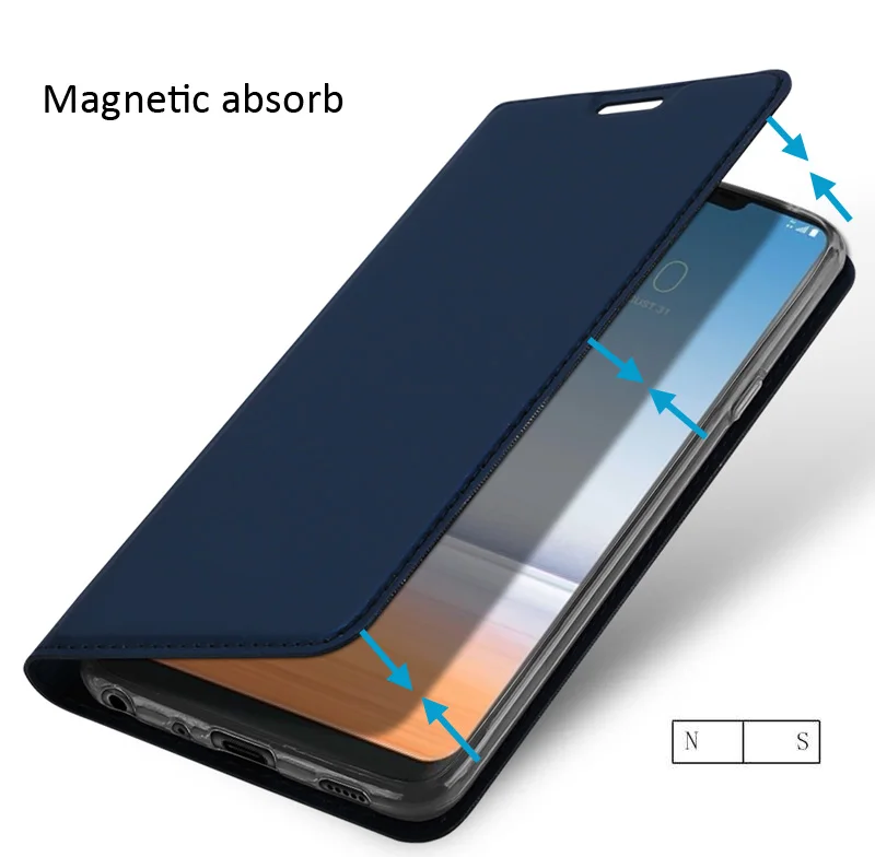 Оригинальный чехол DUX DUCIS для LG G7 кожаный бумажник с откидной