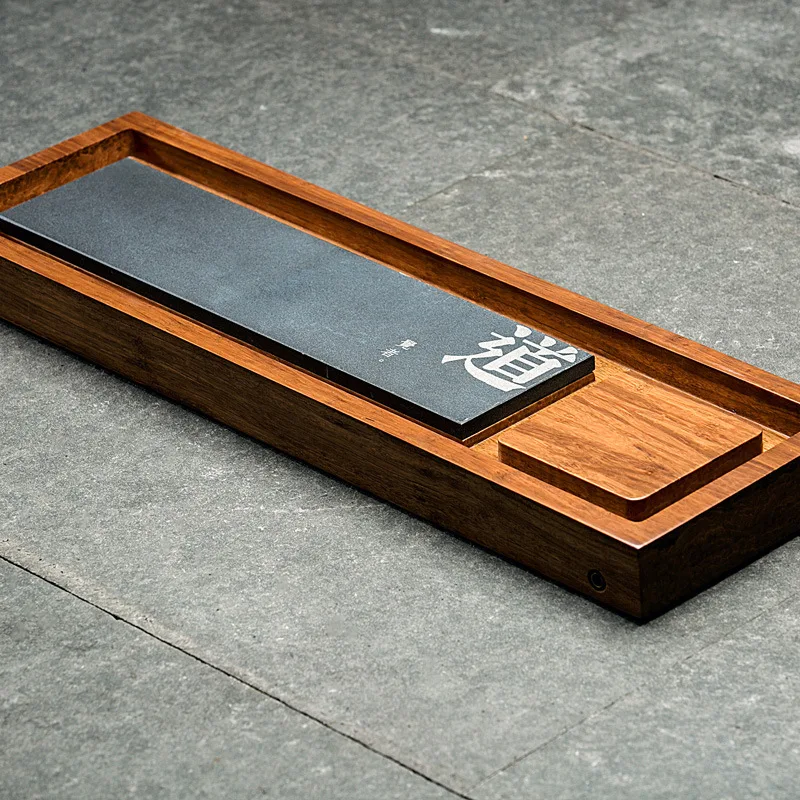 

[Yan Mountain] new Chinese creative Zong bamboo Wujin stone tea tray meditation bamboo tea selling models