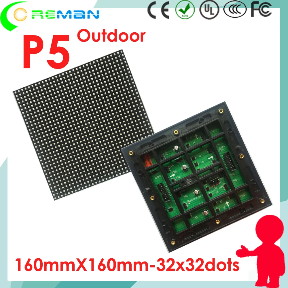 Наружный светодиодный экран по оптовой цене модуль p5 8Scan Epistar SMD Полноцветный p3 p4 p6