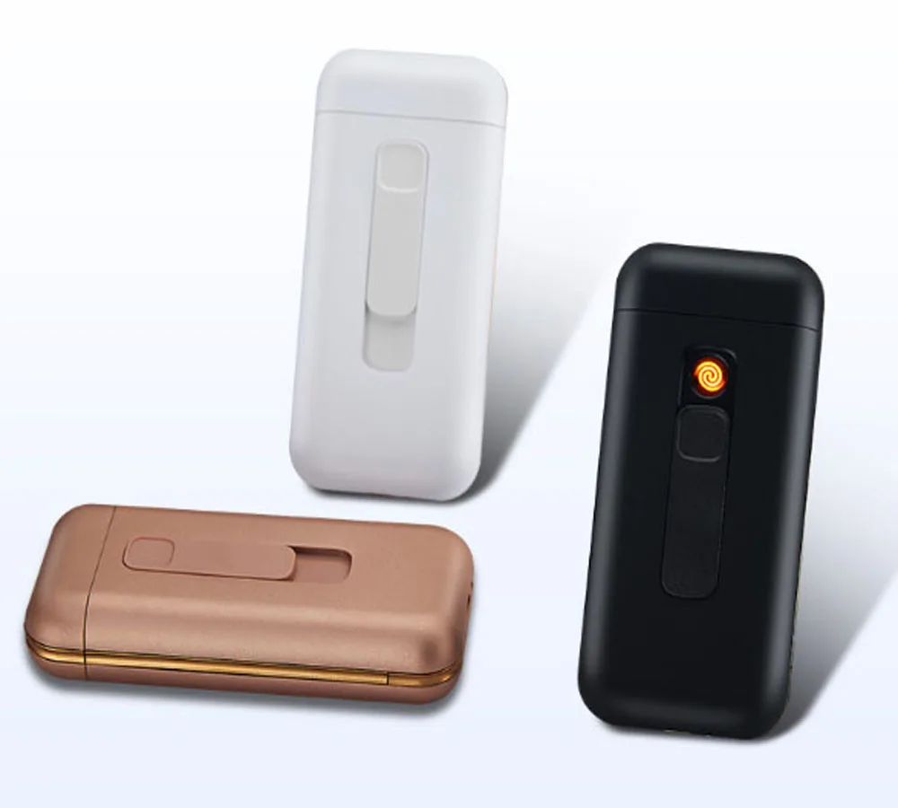 100 шт USB Зажигалка чехол для 20 сигарет упаковка для 100 мм длиной 5 мм диаметром сигарет