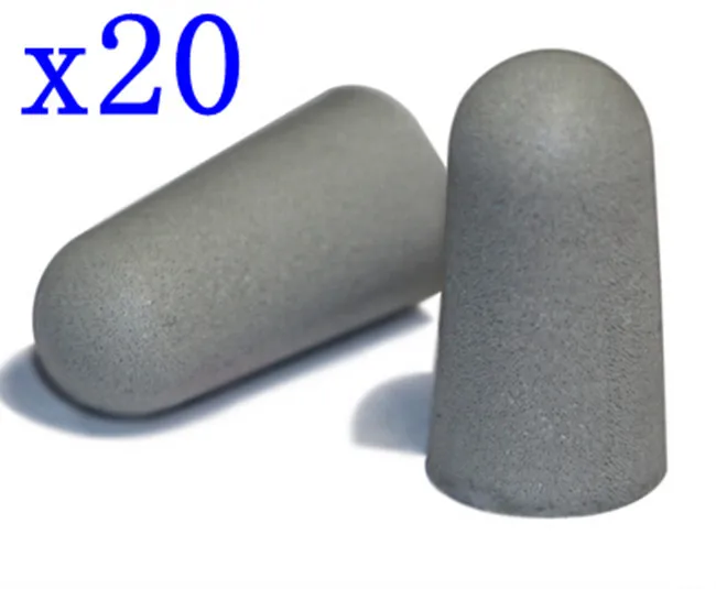 

[Fly Eagle ] 20 шт., защитный шумоподавитель для путешествий, сна, серый, мягкий, поролоновые беруши, Новинка