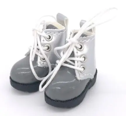 Dark grey Тильда 3,2 см Кукла Сапоги для Blythe Кукла azone игрушка, 1/8 мини прекрасный кожаный горошек спортивная обувь для BJD куклы обувь аксессуары - Цвет: Dark grey