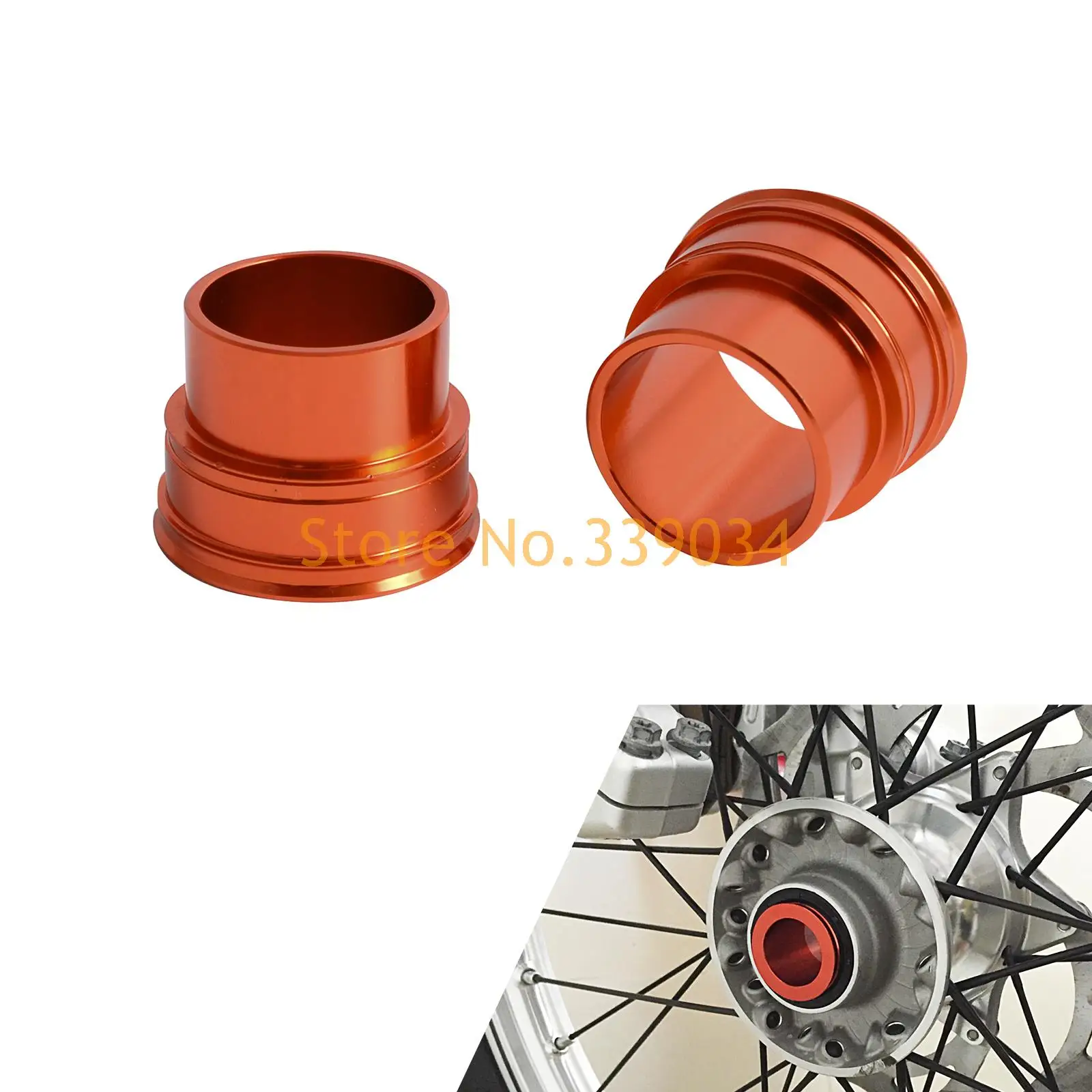 NICECNC Передняя Ступица распорки ошейники для KTM 125 250 350 450 525 530 SX SXF XCF EXC EXCF EXCW XCW SMR 690