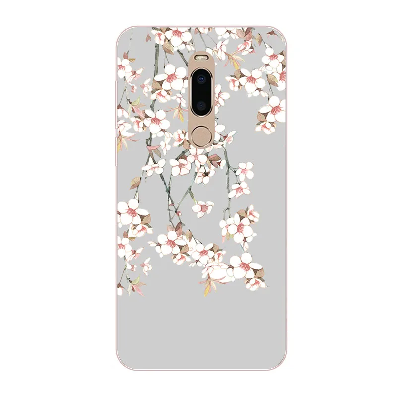 meizu note 8 Case Silicon Bright flower Painting Soft TPU Back Cover for m8 Phone protect cases shell |