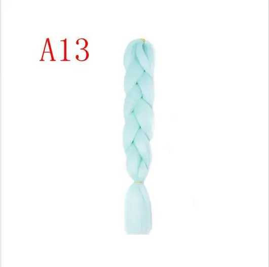 M#Синий LISI HAIR Jumbo Braids Ombre long Synthetic Braiding Hair Blonde Pink Blue Grey multiple colour 100g 24 inches - Цвет: M#Синий