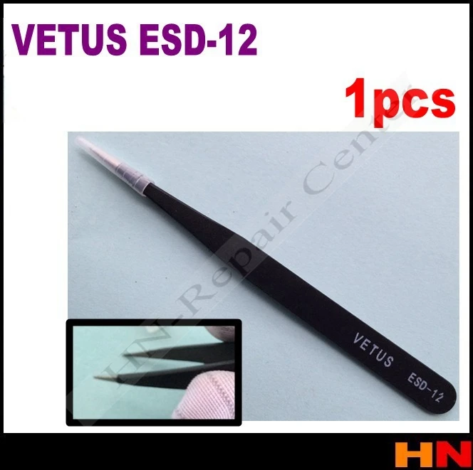 1 шт. антистатический пинцет VETUS ESD 12 из нержавеющей стали в форме сабвуфера|vetus
