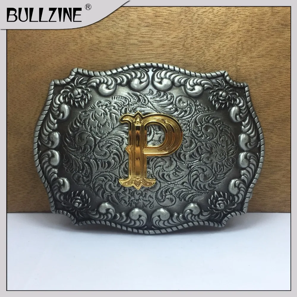 В Bullzine буквы P пряжка на ремешке с магическое Оловянное ожерелье и золотистой