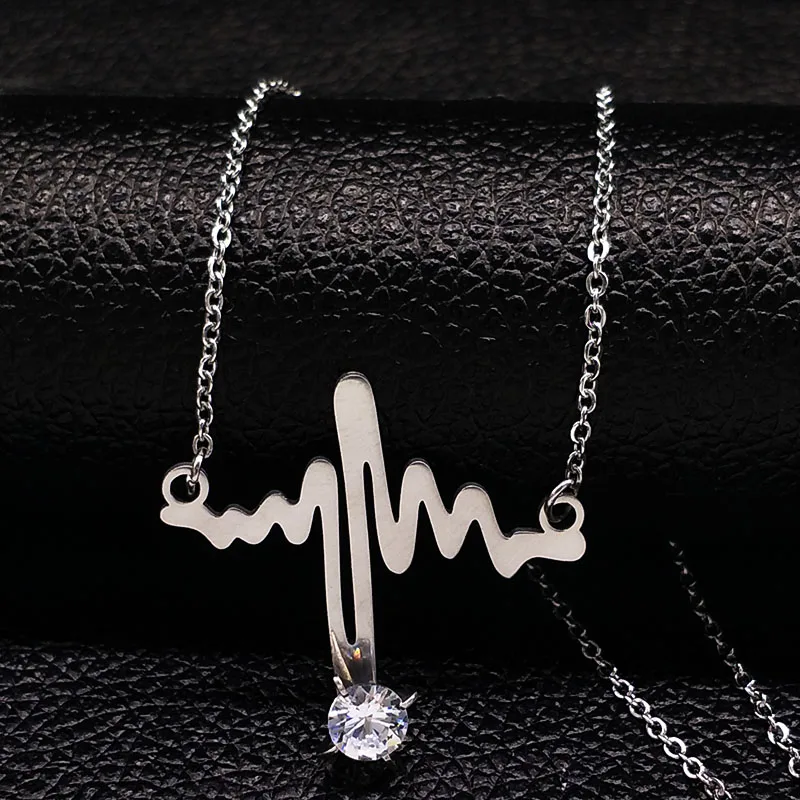 Женская подвеска из нержавеющей стали серебряного цвета|stainless steel necklace|steel