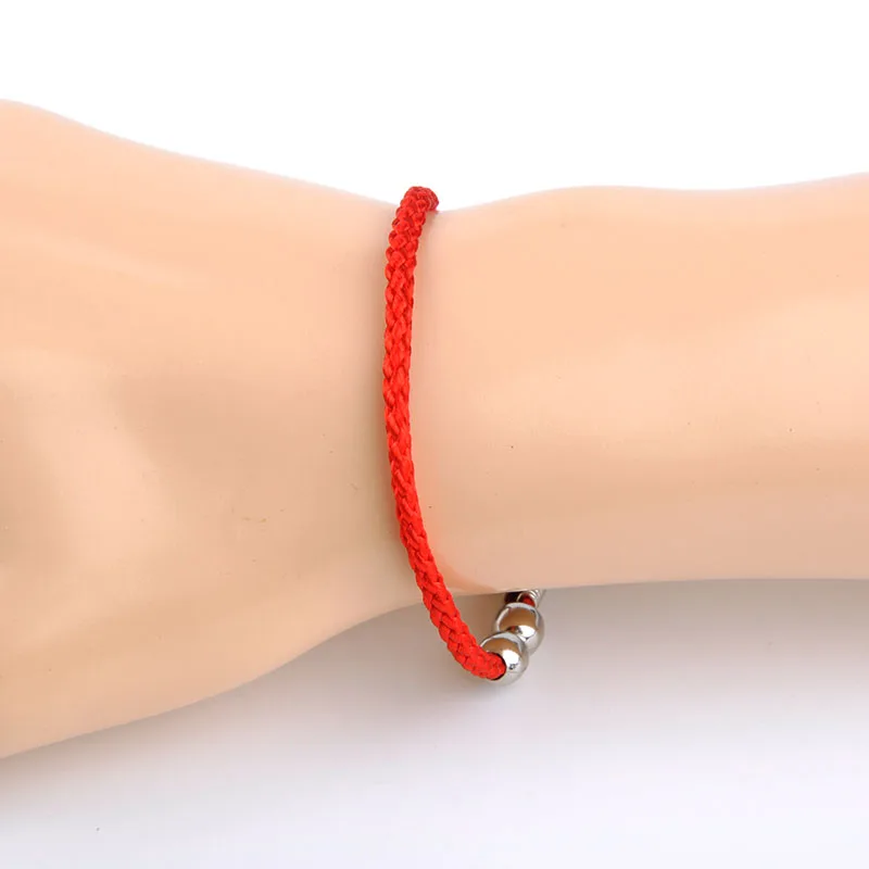 Простой Дизайн ручной цепи бусины моды очаровательный Браслеты красная строка