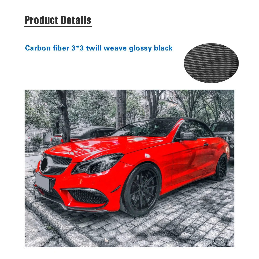 Спереди бампера вентиляционное отверстие для Mercedes-Benz e-класса W207 E350 E400 E550 Coupe Convertible Sport углеродного волокна