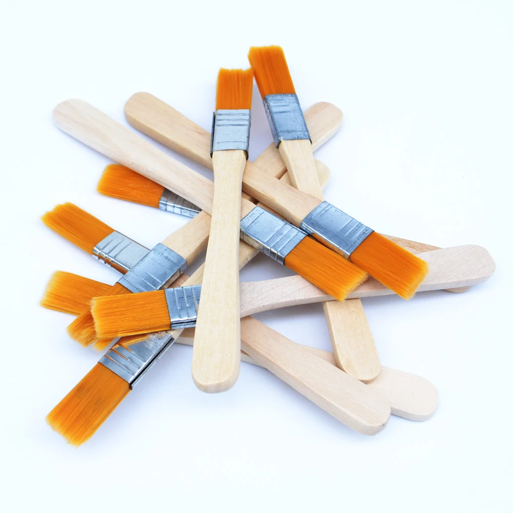 50 шт./лот мягкая щетка с деревянной ручкой мобильный телефон планшетный