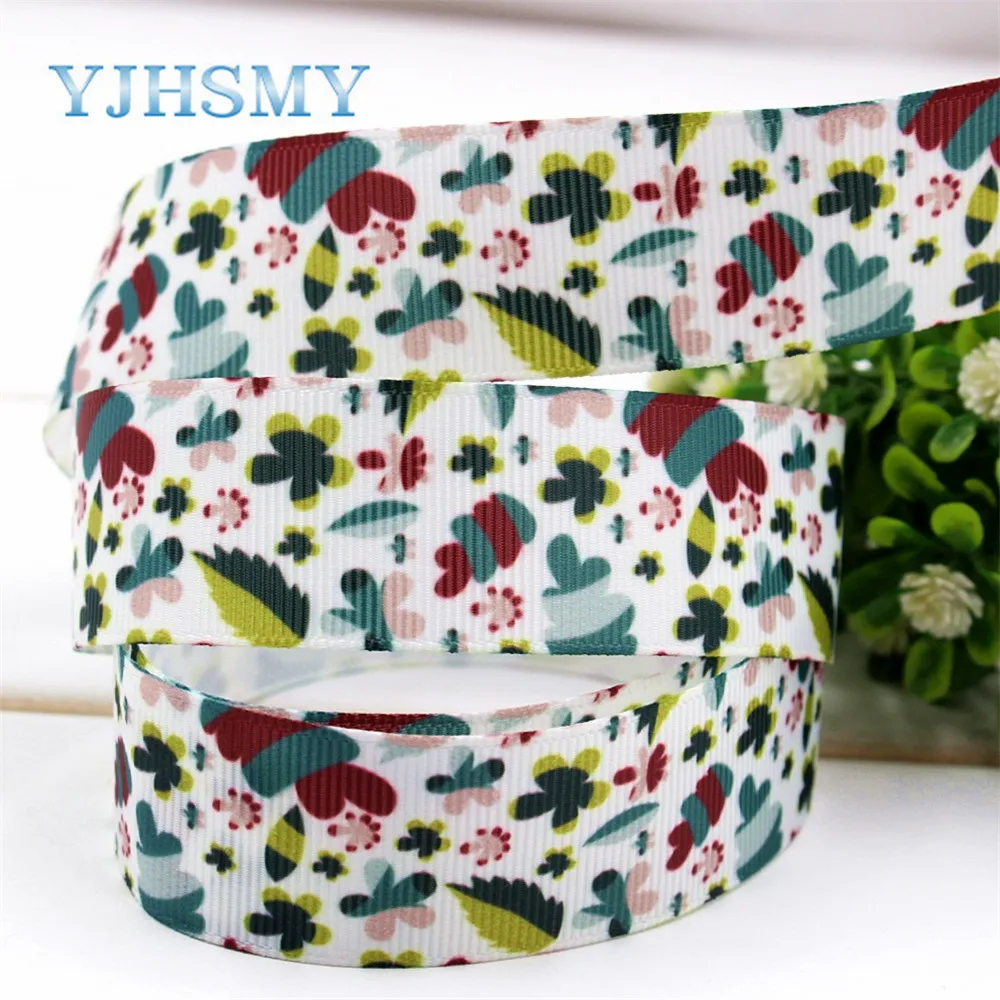 YJHSMY 1722334 1 '✥ мм мультфильм напечатанный grosgrain ленты DIY handmadeHair Аксессуары
