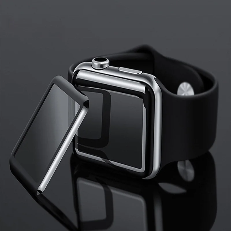4D защитная пленка из закаленного стекла с изогнутыми краями 9H для i watch Apple Watch Series 1