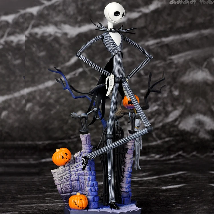 SCI FI Revoltech Серия № 005 Джек Скеллингтон ПВХ фигурка Коллекционная модель игрушки 18 5
