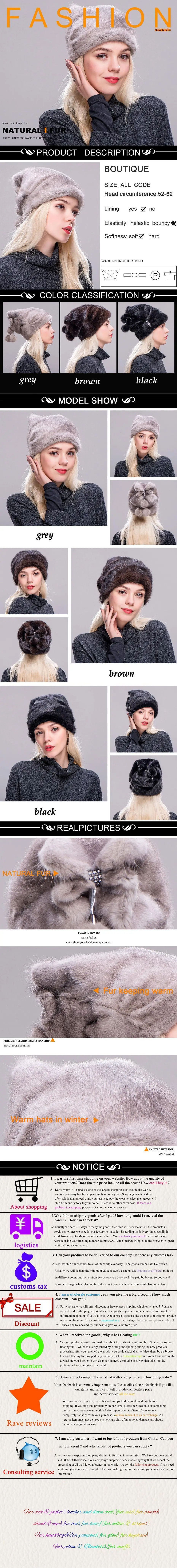 ZDFURS* Новые женские шапки из натурального меха норки, шапки из цельного меха норки, лучшие рождественские теплые меховые шапочки с 3 норковыми меховыми шариками