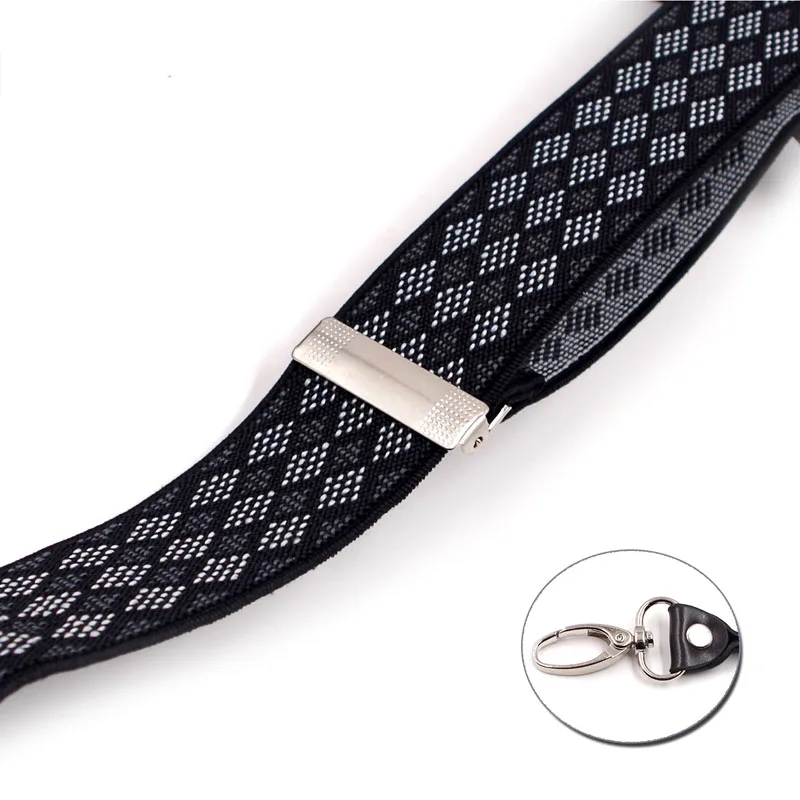

European fashion adult 6 with men's plaid suspenders FY18102901