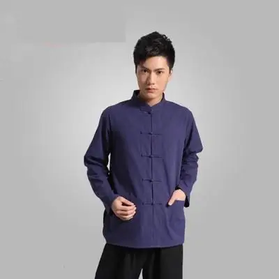 Размера плюс XXXXL с длинным рукавом человек традиционный костюм в стиле династии