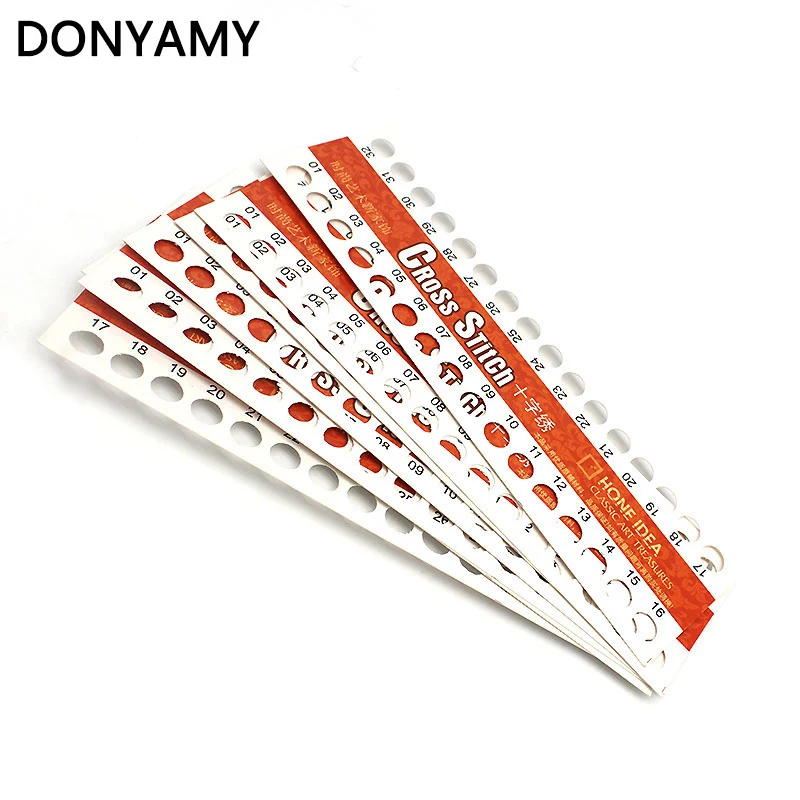 DONYAMY 10 шт. 01 ~ 32 отверстия нить коврик бумага органайзер пластина для крестика X